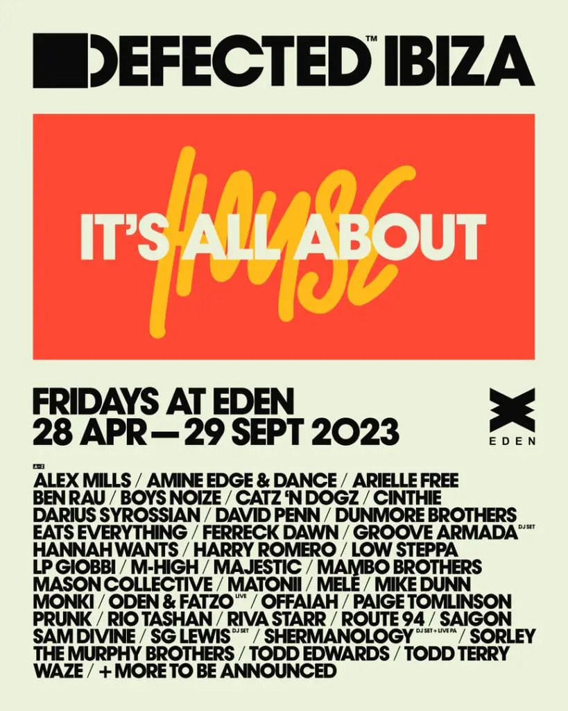 Defected Unveils Line-up for Summer at Eden