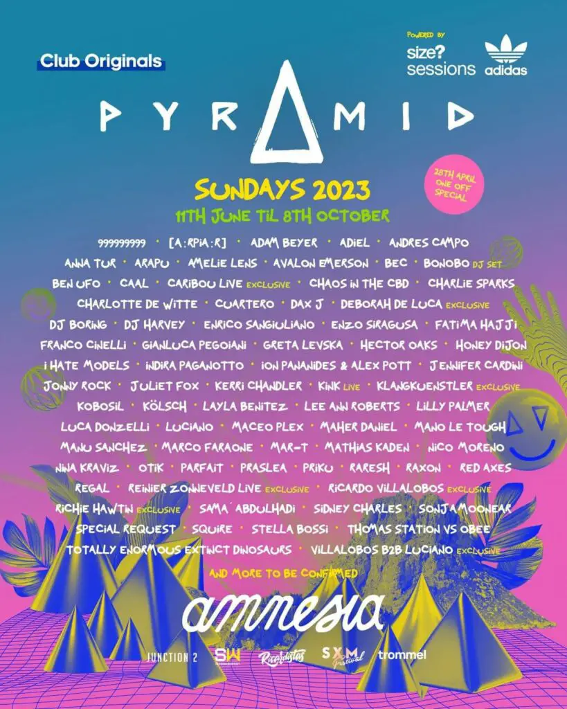 Pyramid at Amnesia Ibiza Announces Lineup for Season 2023
