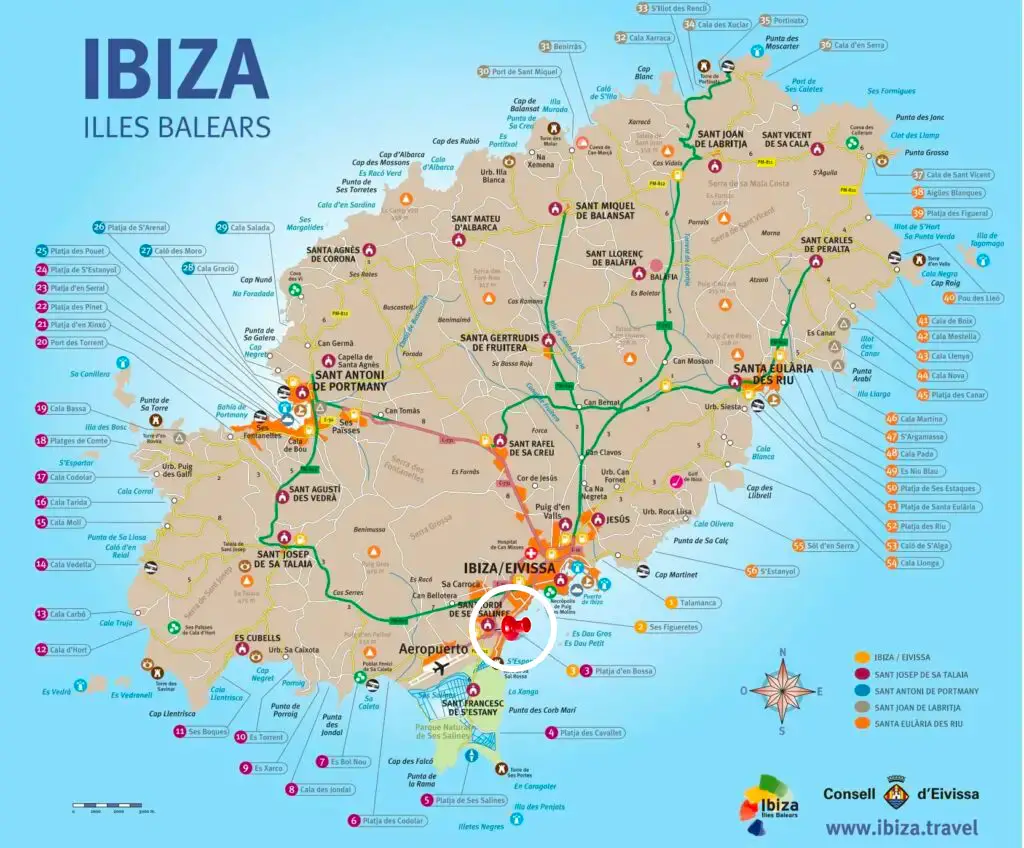 ibiza map - repeat ibiza
