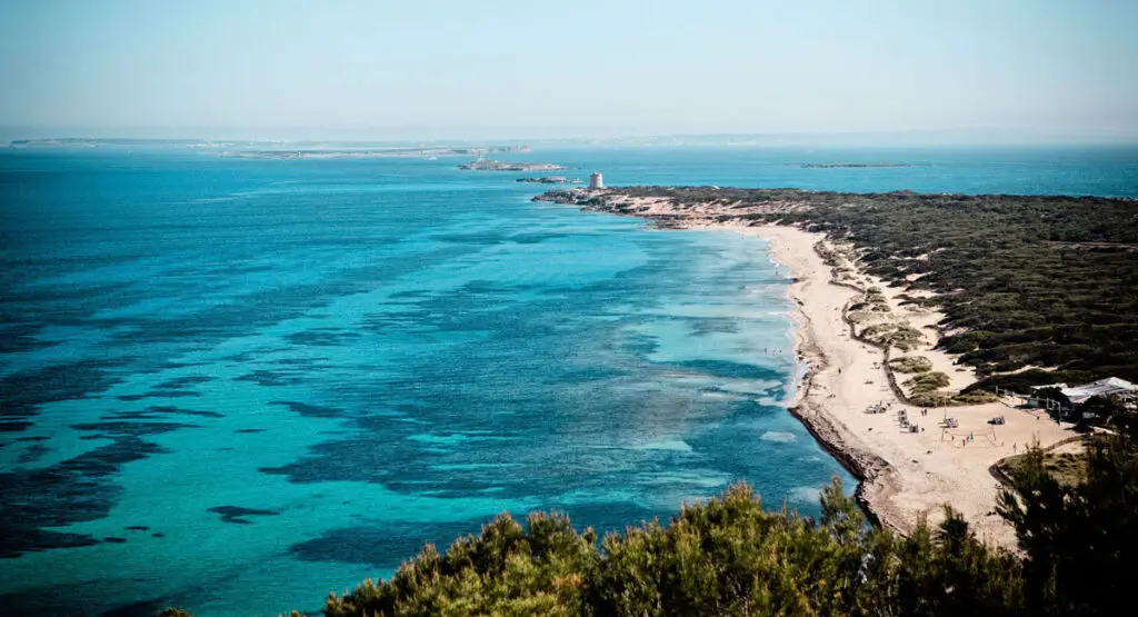 Es Cavallet nudist beach leads European naturism with Mediterranean charm, lively atmosphere, and a welcoming vibe.